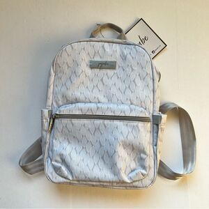 Jujube Midi Cozy Knit Grey White Backpack NWT